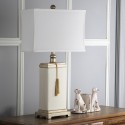 Safavieh Amiliana Glazed 32-inch H Tassel Lamp - Cream/Off-White (LIT4000A)