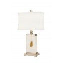 Safavieh Amiliana Glazed 32-inch H Tassel Lamp - Cream/Off-White (LIT4000A)