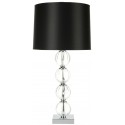 Safavieh Amanda 31-inch H Black Crystal Glass Globe Lamp - Set of 2 - Clear/Black (LIT4006A-SET2)