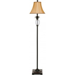 Safavieh Alyssa  61-inch H Pineapple Lamp - Black/Clear&Beige (LIT4009A)