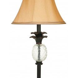 Safavieh Alyssa  61-inch H Pineapple Lamp - Black/Clear&Beige (LIT4009A)