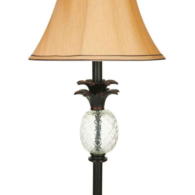 Safavieh Alyssa  61-inch H Pineapple Lamp - Black/Clear&Beige (LIT4009A)