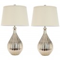 Safavieh Elli 26-inch H Champgane Gourd Lamp - Set of 2 (LIT4012A-SET2)