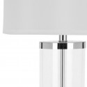 Safavieh Jeanie 25-inch H Glass Cylinder Lamp - Set of 2 - Clear/White (LIT4013A-SET2)