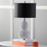 Safavieh Nicole 24.5-inch H Bead Base Lamp - Set of 2 - Silver/Black (LIT4014A-SET2) Safavieh Nicole 24.5-inch H Bead Base Lamp - Set of 2 - Silver/Black (LIT4014A-SET2)