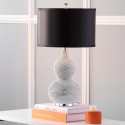 Safavieh Nicole 24.5-inch H Bead Base Lamp - Set of 2 - Silver/Black (LIT4014A-SET2) Safavieh Nicole 24.5-inch H Bead Base Lamp - Set of 2 - Silver/Black (LIT4014A-SET2)