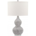 Safavieh Nicole 24.5-inch H Bead Base Lamp - Set of 2 - Silver/Off-white (LIT4014B-SET2)