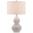 Safavieh Nicole 24.5-inch H Bead Base Lamp - Set of 2 - Silver/Off-white (LIT4014B-SET2)