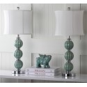 Safavieh Stephanie 28-inch H Green Globe Lamp - Set of 2 (LIT4018A-SET2)