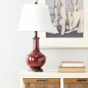 Safavieh Carolanne 23.5-inch H Table Lamp - Set Of 2 - Red/Off-White (LIT4021A-SET2)