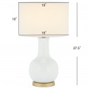 White 27.5-inch H Ceramic Paris Lamp