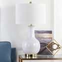 White 27.5-inch H Ceramic Paris Lamp