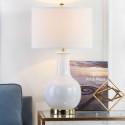 White 27.5-inch H Ceramic Paris Lamp