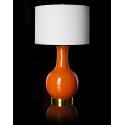 Orange 27.5-inch H Ceramic Paris Lamp