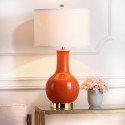 Orange 27.5-inch H Ceramic Paris Lamp