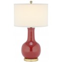 Red 27.5-inch H Ceramic Paris Lamp