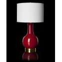 Red 27.5-inch H Ceramic Paris Lamp