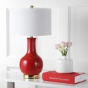 Red 27.5-inch H Ceramic Paris Lamp