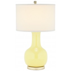 Yellow 27.5-inch H Ceramic Paris Lamp