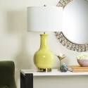 Yellow 27.5-inch H Ceramic Paris Lamp