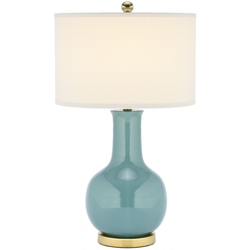 Sky 27.5-inch H Blue Ceramic Paris Lamp
