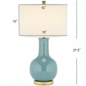 Sky 27.5-inch H Blue Ceramic Paris Lamp