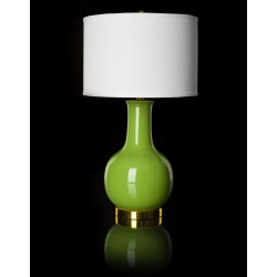Green 27.5-inch H Ceramic Paris Lamp