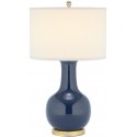 Navy 27.5-inch H Blue Ceramic Paris Lamp