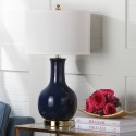 Navy 27.5-inch H Blue Ceramic Paris Lamp