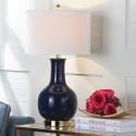 Navy 27.5-inch H Blue Ceramic Paris Lamp