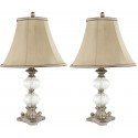 Safavieh Scarlett 22.5-inch H Glass Globe Table Lamp Set of 2 - Antique Gold/Clear (LIT4026A-SET2) Safavieh Scarlett 22.5-inch H Glass Globe Table Lamp Set of 2 - Antique Gold/Clear (LIT4026A-SET2)