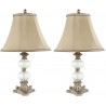 Safavieh Scarlett 22.5-inch H Glass Globe Table Lamp Set of 2 - Antique Gold/Clear (LIT4026A-SET2) Safavieh Scarlett 22.5-inch H Glass Globe Table Lamp Set of 2 - Antique Gold/Clear (LIT4026A-SET2)