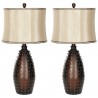 Santa 28.5-inch H Fe Faux Leather Lamp Santa 28.5-inch H Fe Faux Leather Lamp