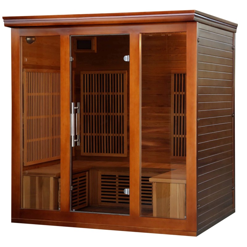 Blue Wave Cedar Elite 4-5 Person Premium Sauna w/ 9 Carbon Heaters (SA1322)
