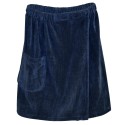 Blue Wave Men's Spa & Bath Terry Cloth Towel Wrap - Navy Blue (SA5327)