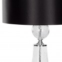 Safavieh Clear 25.5-inch H Crackle Glass Table Lamp/Black Satin Shade - Set of 2 (LIT4047A-SET2)