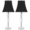 Safavieh Harlow 26.5-inch H Crystal Table Lamp Set of 2 - Clear/Black (LIT4048A-SET2)