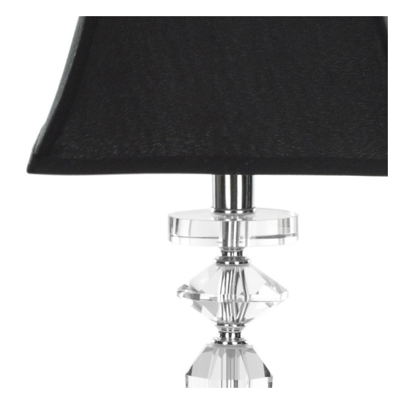 Safavieh Harlow 26.5-inch H Crystal Table Lamp Set of 2 - Clear/Black (LIT4048A-SET2)