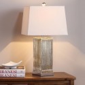 Safavieh Rock 27-inch H Crystal Table Lamp Set of 2 - Ivory/Silver&Off-White (LIT4050A-SET2)