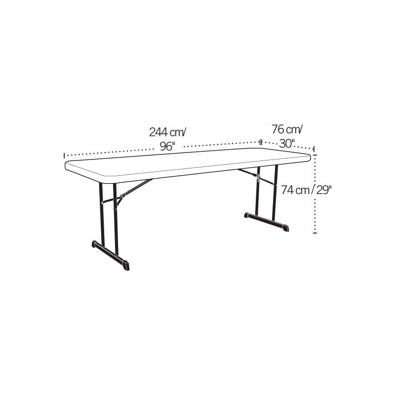 Lifetime 8 ft Professional Grade Folding Table Single Pack - Almond (80250)