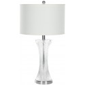 Safavieh Zelda 25-inch H Glass Table Lamp - Set of 2 - Clear/Off-white (LIT4051A-SET2)