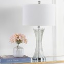 Safavieh Zelda 25-inch H Glass Table Lamp - Set of 2 - Clear/Off-white (LIT4051A-SET2)