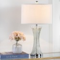 Safavieh Zelda 25-inch H Glass Table Lamp - Set of 2 - Clear/Off-white (LIT4051A-SET2)