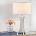 Safavieh Zelda 25-inch H Glass Table Lamp - Set of 2 - Clear/Off-white (LIT4051A-SET2)