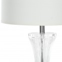 Safavieh Zelda 25-inch H Glass Table Lamp - Set of 2 - Clear/Off-white (LIT4051A-SET2)