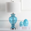 Safavieh Morocco 27-inch H Blue Glass Table Lamp - Set of 2 (LIT4052A-SET2)