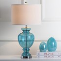 Safavieh Morocco 27-inch H Blue Glass Table Lamp - Set of 2 (LIT4052A-SET2)