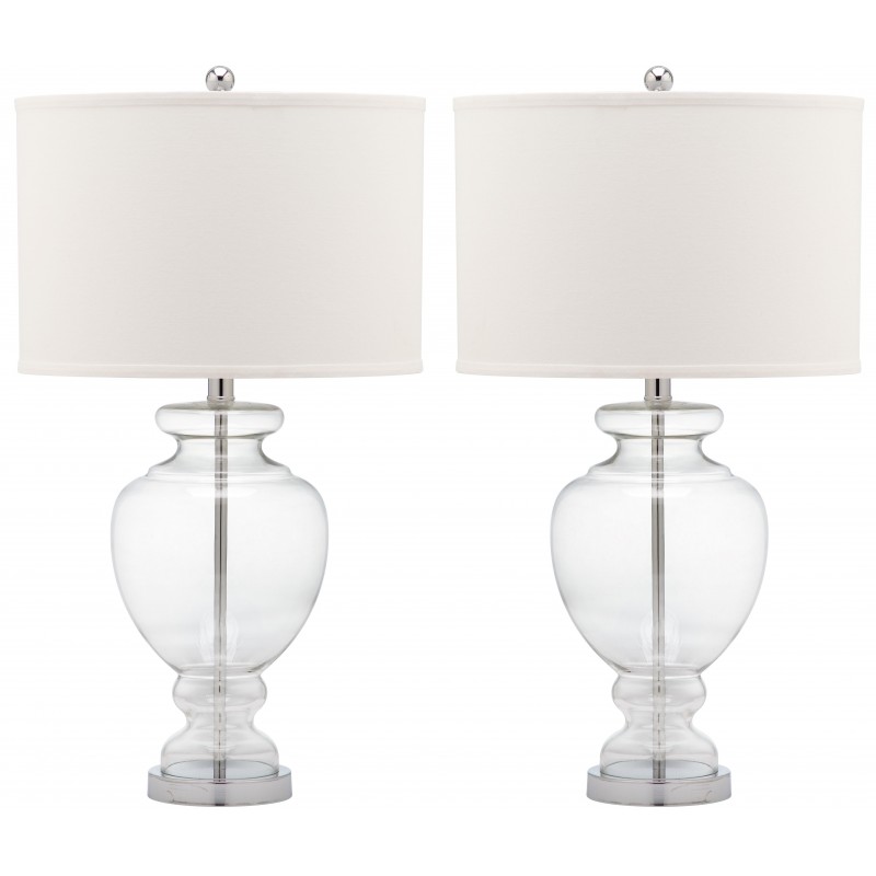 Safavieh Morocco Clear 27-inch H Glass Table Lamp - Set of 2 (LIT4052B-SET2)