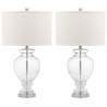 Safavieh Morocco Clear 27-inch H Glass Table Lamp - Set of 2 (LIT4052B-SET2) Safavieh Morocco Clear 27-inch H Glass Table Lamp - Set of 2 (LIT4052B-SET2)
