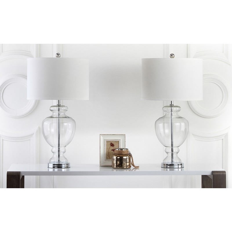 Safavieh Morocco Clear 27-inch H Glass Table Lamp - Set of 2 (LIT4052B-SET2)